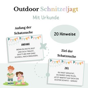 Outdoor Treasure Hunt for Kids | Printable PDF Garden Scavenger Hunt | Printable Treasure Hunt Template for Kids&#39; Birthday Parties