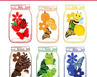Color matching sorting game for children, printable learning game for kindergarten and preschool, picture card color learning game