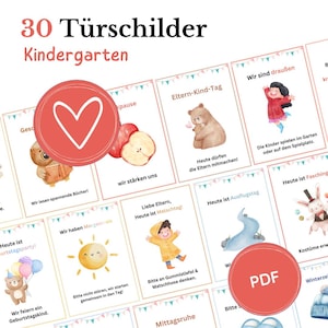 Letreros y avisos para puertas de guardería (30 plantillas) | Muro informativo para guarderías en PDF | Avisos para educadores | Guardería infantil digital