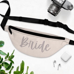 Beige bride bag gift bride crossbody gift for bride travel pack fanny pack cross body hip pack should bag waist belt bum bag gift to bride