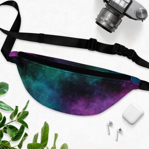 Neon Stern Tasche Weltall Muster Bauchtasche Galaxie Muster Umhängetasche Weltraum Reisetasche Weltraumtasche Cross Body Hip Pack Stern Gürteltasche