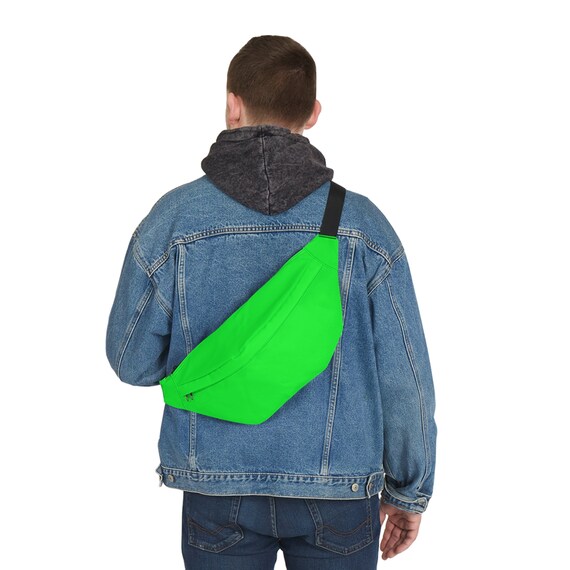 Neon green bag neon fanny pack bright green fanny pack crossbody green neon bag fanny pack cross body bag custom waist bag belt bag shoulder
