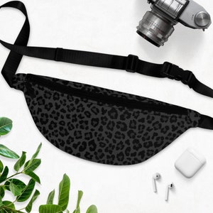 Leopard pattern bag for women black pattern cheetah sling bag leopard belt bag chetah fanny pack slim carry bag everyday bag