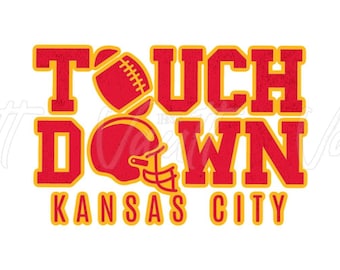 PNG Kansas City Touchdown Football Design | The Big Game Pro Football PNG SVG | Chiefs Kelce Mahomes T Shirt Designs