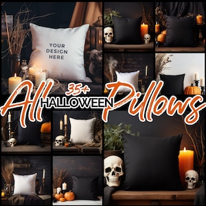 Lot de 35 coussins décoratifs décoratifs pour Halloween