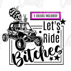 PNG PNG Designs Off-Road-Schleich-Trail-Reiten Lass uns fahren Hündinnen Lustige Spruch T-Shirt Design Racing Poker Run Side by Side