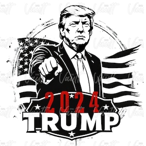 Trump PNG MAGA 2024 Patriotic Republican Donald Trump Designs Pro Trump SVG Trump Shirt Designs Anti Kamala Harris