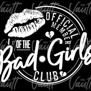 PNG JPG Alta qualità Bad Girls Club Membro ufficiale Disegni di detti divertenti Rossetto Bacio Segno Disegni bianchi e neri Design PNG femminile