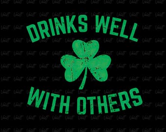 Diseños PNG del Día de San Patricio / Día de San Patricio / Día de San Patricio / Irlandés / Diseños de camisetas para beber / Beber bien con otros / Humor para adultos /