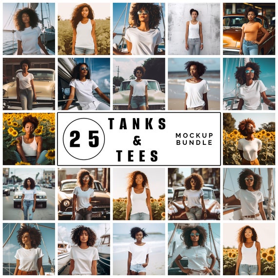 25+ Tank Top T Shirt Mockup Bundle Womens tshirt Mockup Female shirt mockup Tank Top Mock up T Shirt Mockup womens Mocks
