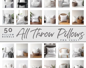 50 Throw Pillow Mockups Pillow Mock up Bundle Throw Pillow mock up bundle white Pillow Mockup Bundle square Mockup Pillow Mockup Bundle