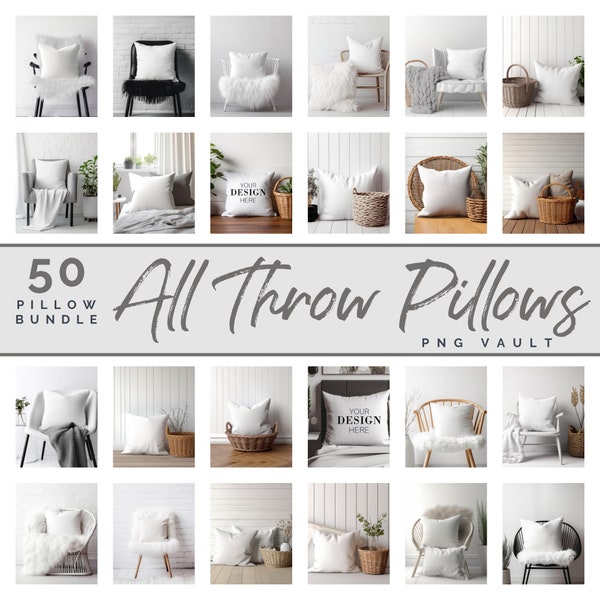 50 Throw Pillow Mockups Pillow Mock up Bundle Throw Pillow mock up bundle white Pillow Mockup Bundle square Mockup Pillow Mockup Bundle