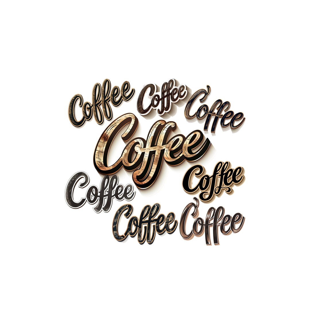 PNG Coffee Word Bundle Coffee Lover Coffee Shop Signage Menu Header ...