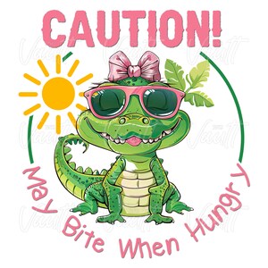 PNG Summer Time Kids Beachy Themed Design, Summer PNG, Beach PNG Design, Kids Alligator Crocodile Design Funny Kids Saying, Animal Designs image 2