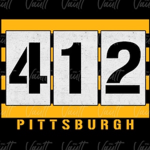 PNG PITTSBURGH Football Season | 412 Area Code | Yinzer Football | Black & Yellow | Aaron Rodgers | Pittsburgh Area Code | Football Designs