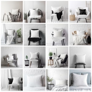 50 Throw Pillow Mockups Pillow Mock up Bundle Throw Pillow mock up bundle white Pillow Mockup Bundle square Mockup Pillow Mockup Bundle image 2