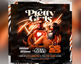 Pretty Girls Love Reposado Party Flyer, Premade Flyer Template, Event Flyer, Night Club Flyer, Custom Digital Flyer Design