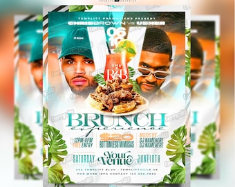 Versus R&B Brunch Flyer, Premade Flyer Template, Brunch Invitation, Club Flyer, Party Flyer, Custom Digital Flyer Design