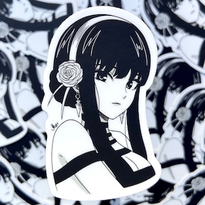 Spy Anime Assassin Y.or Vinyl Sticker |Waterproof, fadeproof, scratch resistant |thick high quality vinyl w/ smooth matte finish-Miharu.Myet