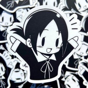 Sticker Chibi K.aguya-sama | Waterdicht, kleurvast, krasbestendig | dik vinyl van hoge kwaliteit met gladde, matte afwerking - Miharu.Myet