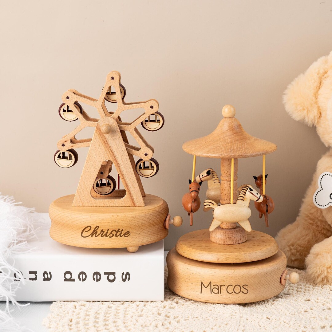 Baby kids music box gift personalized music box baby girl birthday gift