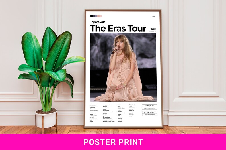 Taylor Swift Denver CO Night 1 Custom The Eras Tour Setlist Etsy.de
