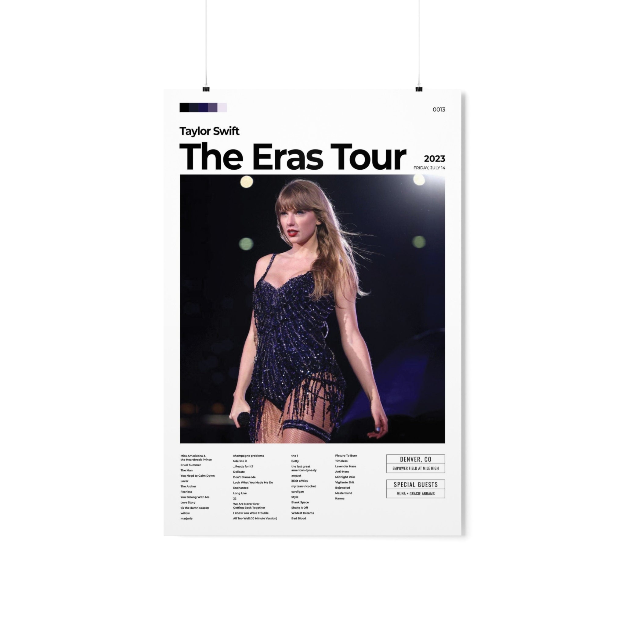 Discover Personalized Taylor The Eras Tour Denver Poster