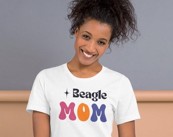 Beagle Mom T-Shirt, Retro Style Graphic Tee