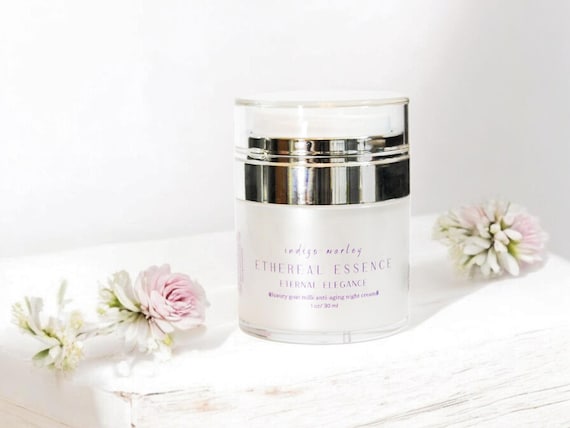 Eternal Elegance Hydrating Goat Milk Face Cream Midweight AntiAging Moisturizer for Normal & Combination Skin Glow-Boosting Daily Face Cream