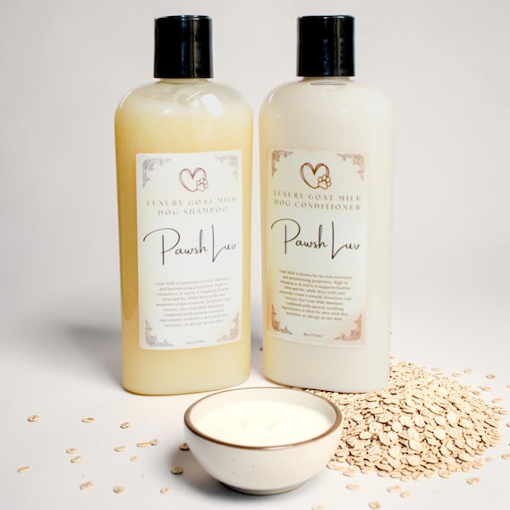 Goat Milk Dog Shampoo and Conditioner, Hydrating for Sensitive Skin