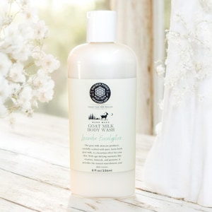 Goat Milk Body Wash Handmade Moisturizing Cleanser For Dry Cracked Skin Natural Hydrating Body Wash For Sensitive And All Skin Types