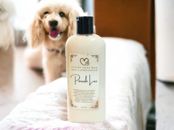 Goat Milk Dog Conditioner Natural Hydration For Sensitive Skin Soothing Care For Hot Spots Itchy Skin Deeply Nourishing Conditioner For Dogs