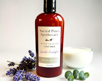Natural Body Wash | Goat Milk Body Wash | Hydrating Body Cleanser | Handmade Goat Milk Skin Care