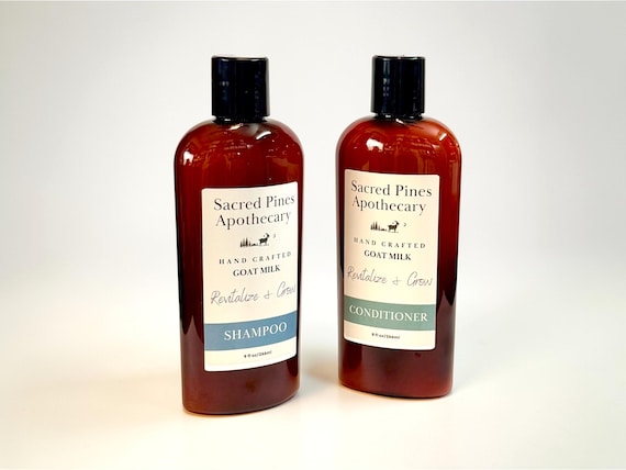 Goat Milk Shampoo and Conditioner Set | Hydrating Hair Care Duo for Dry, Frizzy or Sensitive Scalp | Natural Moisturizing Hair Bundle