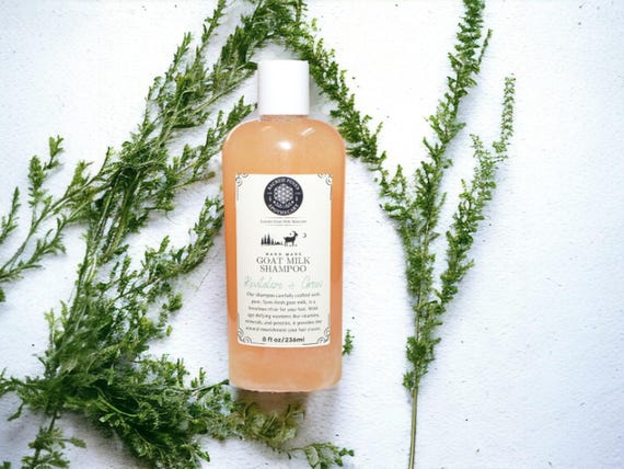 Goat Milk Shampoo For Dry Itchy Scalp Hydrating Nourishing Hair Care Gentle Natural Formula For Sensitive Skin Safe For Men Women And Kids