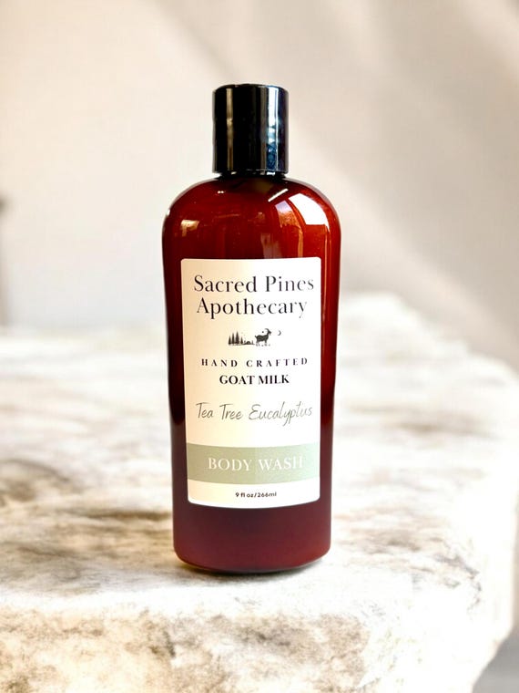 Goat Milk Body Wash Handmade Moisturizing Cleanser For Dry Cracked Skin Natural Hydrating Body Wash For Sensitive And All Skin Types
