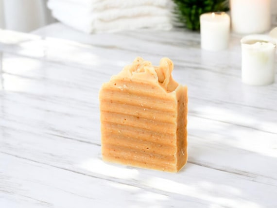 Lemongrass Goat Milk Soap Invigorating Handmade Bar For Dry And Sensitive Skin Moisturizing Natural Body Soap Made With Essential Oils