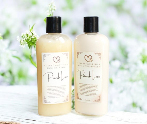 Goat Milk Dog Shampoo And Conditioner Hydrating For Dry Itchy Skin Soothing For Sensitive Dogs Hot Spot And Shedding Control Formula