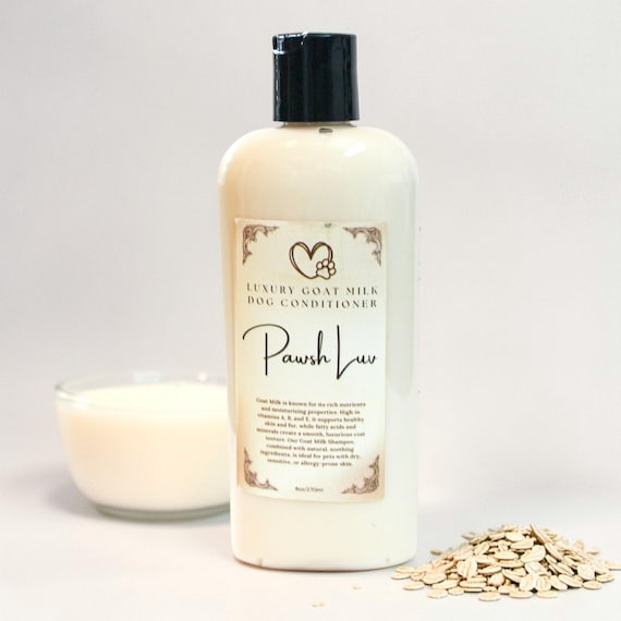 Goat Milk Dog Conditioner: Natural, Hydrating & Soothing, 8-oz