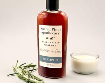 Natural Shampoo | Moisturizing Shampoo for Dry Hair | Frizzy Hair Care | Goat Milk Shampoo