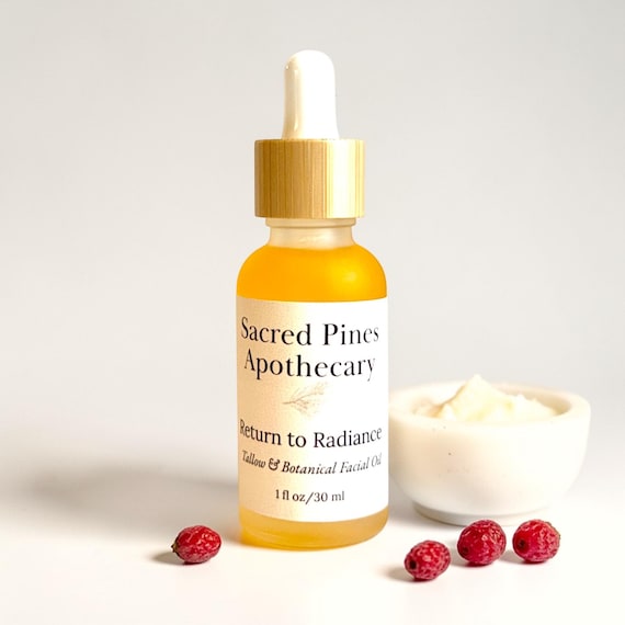Rejuvenating Natural Face Oil | Tallow Botanical Oil | Glow Face Oil | Return to Radiance