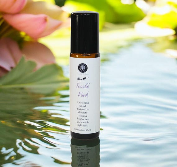 Peaceful Minds Essential Oil Roller Refreshing Aromatherapy Roll On For Comfort And Relaxation Perfect For Tension And Headache Relief
