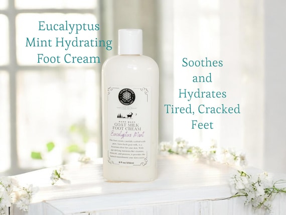 Goat Milk Foot Cream For Dry Cracked Skin Ultra-Hydrating And Softening Lotion For Rough Feet Moisturizing Spa Gift For Smooth Healthy Skin