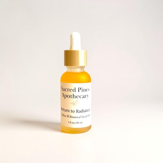 Tallow and Botanical Facial Oil | Rosehip Pomegranate and Sea Buckthorn | Anti Aging Glow Serum | Natural Face Oil