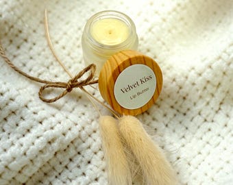 Natural Beeswax Lip Butter | Lavender, YlangYlang, Mint