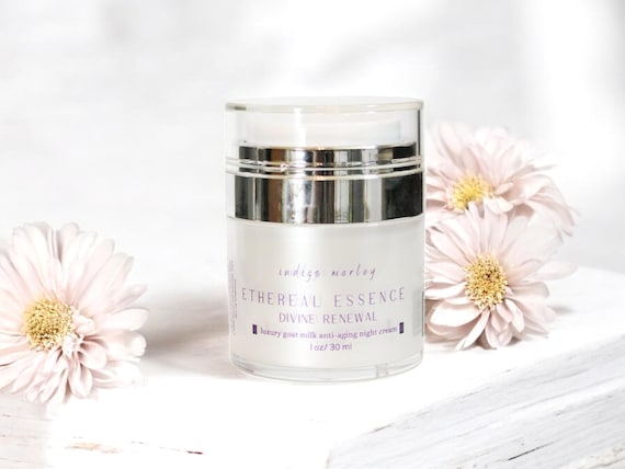 Divine Renewal All Natural Goat Milk Anti-Aging Cream Hydrating Face Moisturizer For Dry And Mature Skin Cream For Fine Lines And Wrinkles