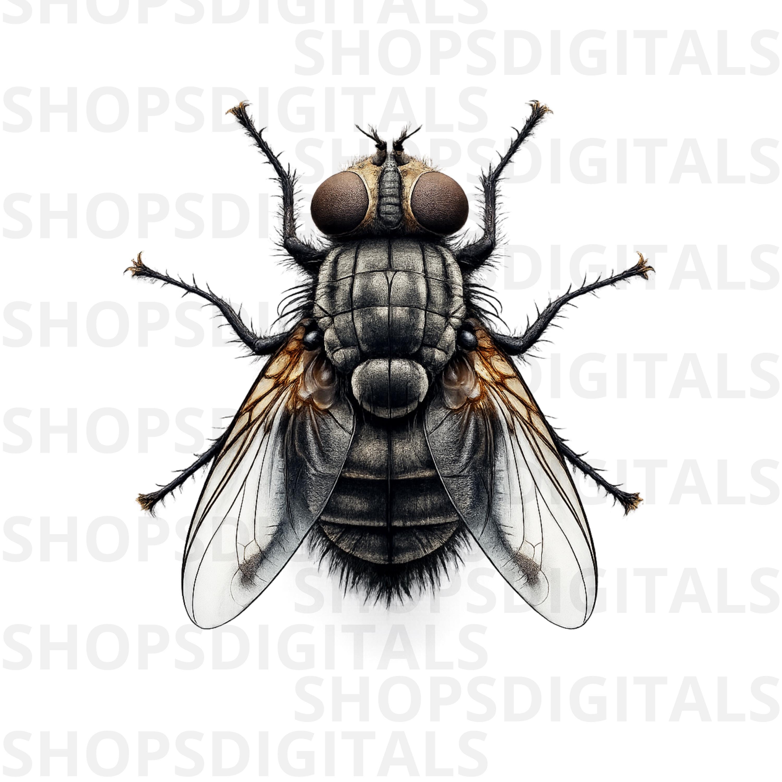 Fly PNG Clipart, Insect Digital Download, Realistic Bug Printable Art ...