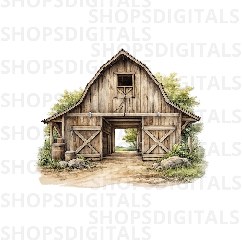 Rustic Barn Backgrounds - Etsy