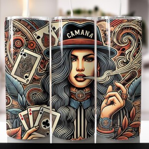 Girl Marijuana Carte Tumbler digitaler Download PNG 20 Unzen Skinny Weed Tumbler Wrap, Stoner Girl Marijuana Liebhaber png, Tatto Girl Png Badass Babe