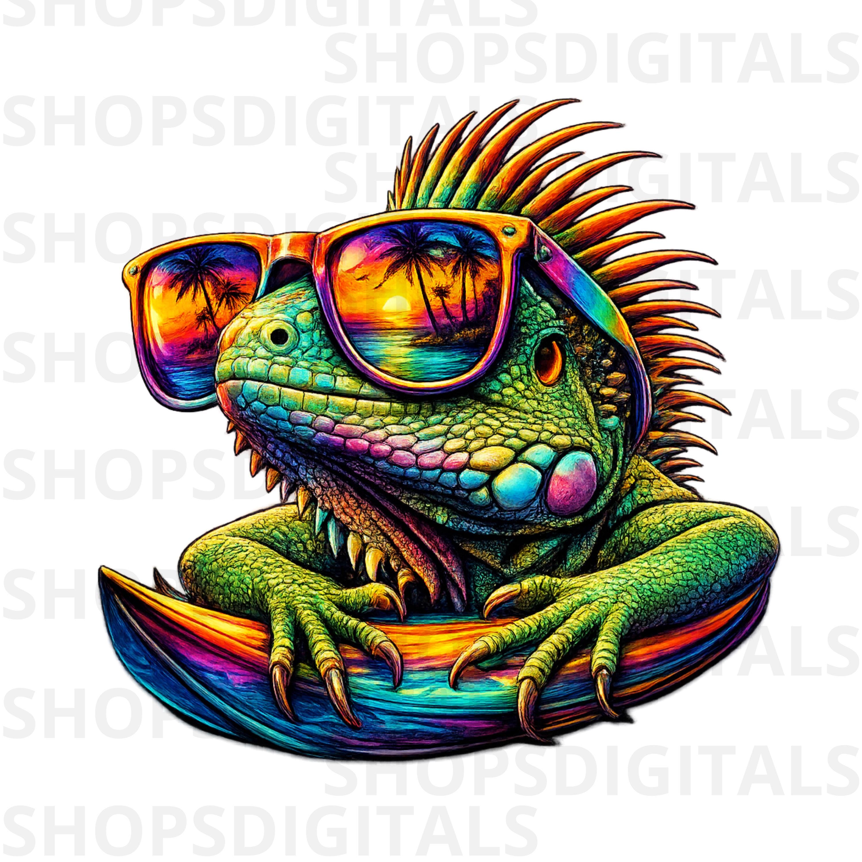 Iguana cartoon - Etsy 日本